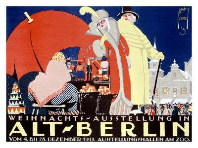 The image shows a poster advertising a circus in Berlin, Germany. It features a vibrant...