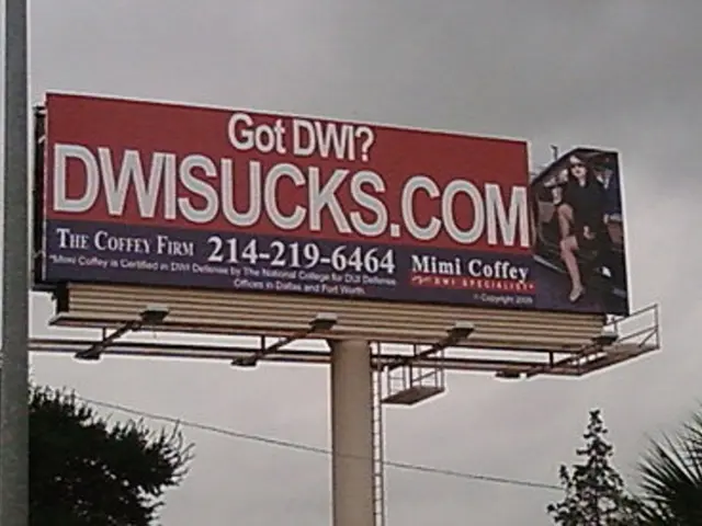 In this image there is a hoarding, in that hoarding there is some text and a picture, in the bottom...