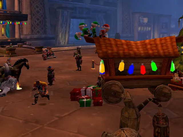 This image is an animated image. In the middle there are some toys, horse, fire, gifts, vehicle and...