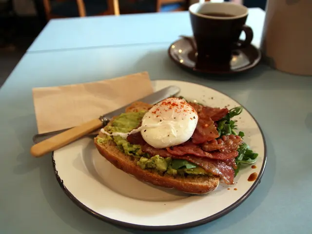 In this image there is one table, on the table there is one plate and one knife is there. On the...