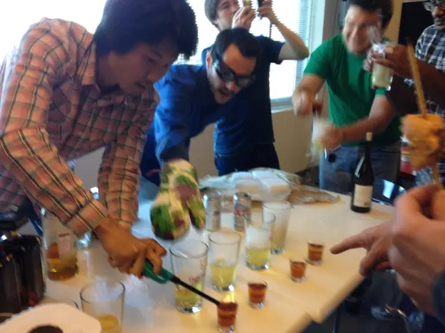 Here we can see two persons holding a glass of wine in their hand and they are on the right side....