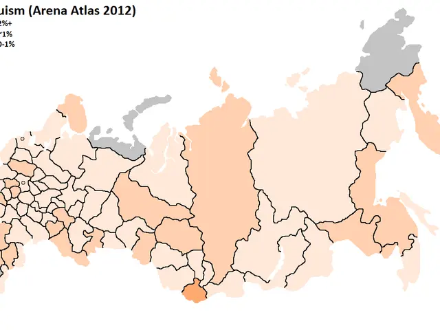 The image shows a map of India with different colors representing the percentage of Hindus in each...