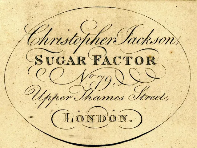 The image shows an old business card with the words "Christopher Jackson Sugar Factor" written on...