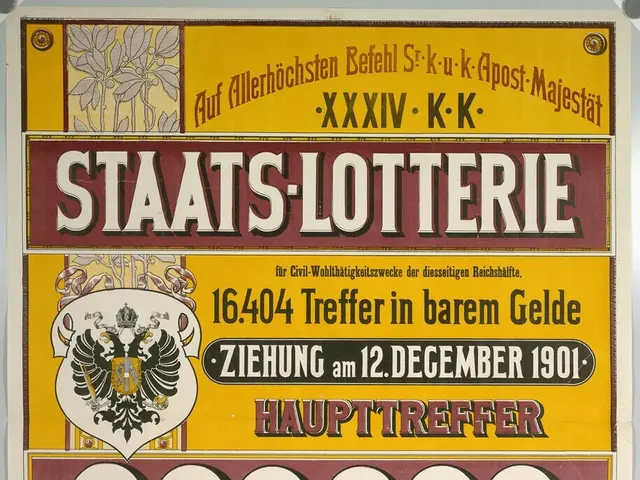 The image shows a poster on the wall with a picture of a man in a suit and tie. The poster has text...