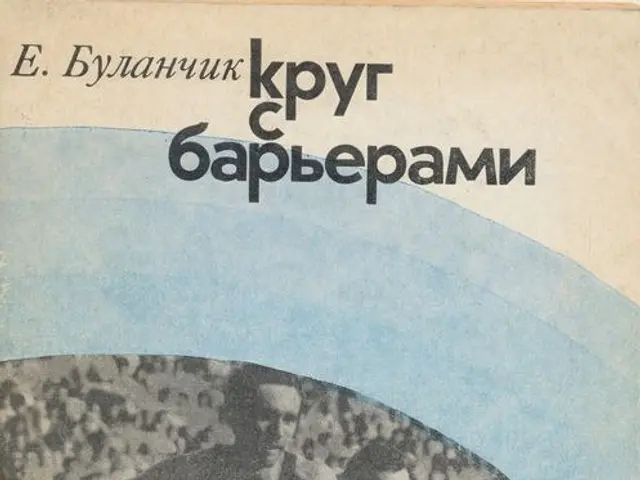 The image shows a book with a picture of two men jumping over hurdles on the cover page. The men...